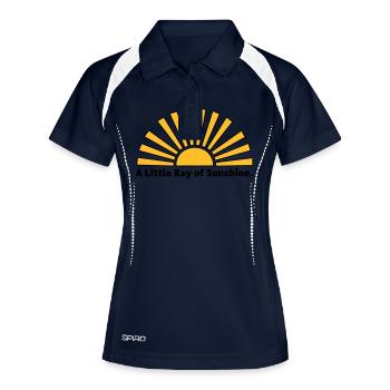 Rayon de soleil - Polo respirant Femme - marine/blanc - Devant