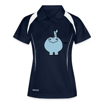 Rhino - Women's Polo breathable - navy/white - Front