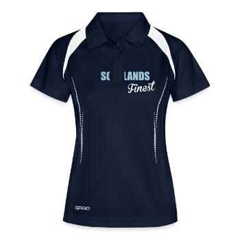 Scotlands Finest - Women's Polo breathable - navy/white - Front