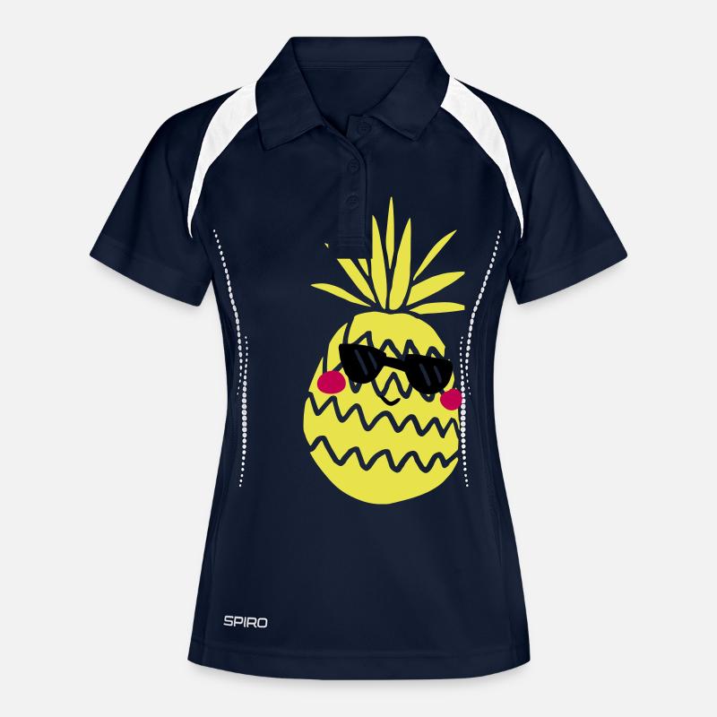pineapple - Women's Polo breathable - navy/white