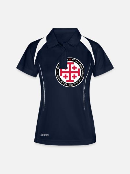 Jerusalem Crusader Cross - Women's Polo breathable - navy/white