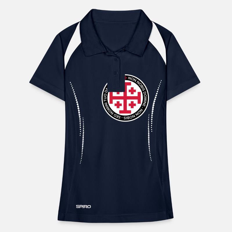 Jerusalem Crusader Cross Women's Polo breathable