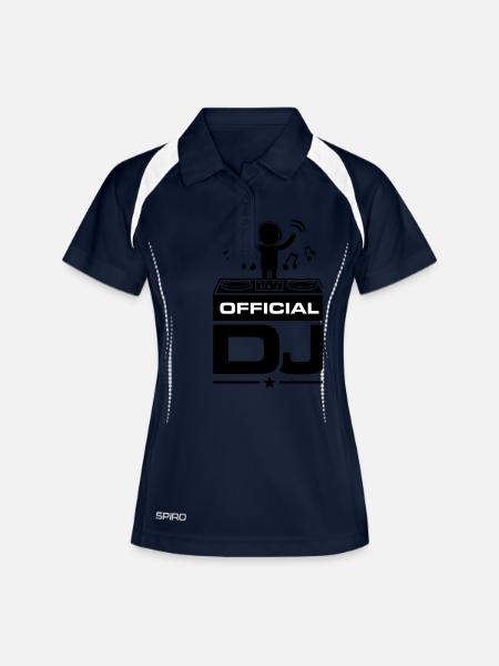 Dj Turntables - Women's Polo breathable - navy/white