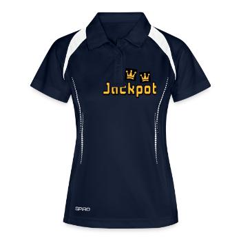 gros lot - Polo respirant Femme - marine/blanc - Devant