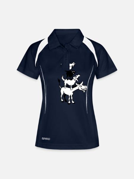 Bremen Town Musicians - Women's Polo breathable - navy/white