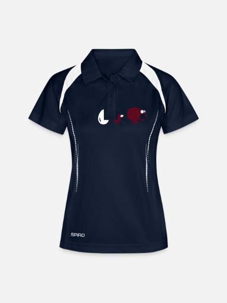 Kiwilution (c) - Women's Polo breathable - navy/white