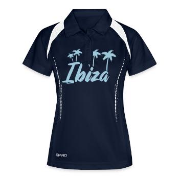 Ibiza - Polo respirant Femme - marine/blanc - Devant