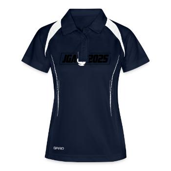 Jga 2025 Junggesellenabschied - Frauen Polo atmungsaktiv - Navy/Weiß - Vorne