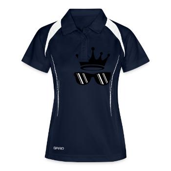 Lunettes de soleil Crown Holiday - Polo respirant Femme - marine/blanc - Devant
