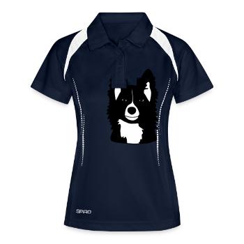 "Velvet" tête - Polo respirant Femme - marine/blanc - Devant