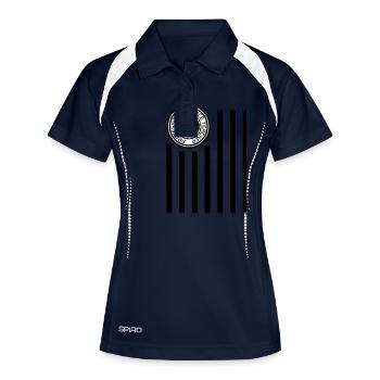 Professional Dance Teacher - Frauen Polo atmungsaktiv - Navy/Weiß - Vorne