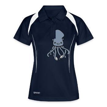 Octopus Octopus Octopus Squid Cute Giant Squid Funny - Women's Polo breathable - navy/white - Front