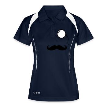 Like a Sir - Frauen Polo atmungsaktiv - Navy/Weiß - Vorne