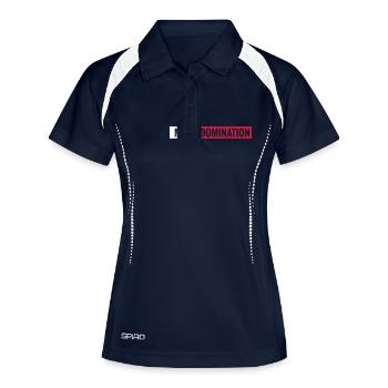 MMA Domination - Frauen Polo atmungsaktiv - Navy/Weiß - Vorne