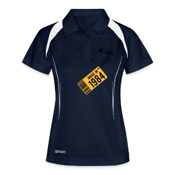 Birthday T-Shirt 1984 - Women's Polo breathable - navy/white - Front