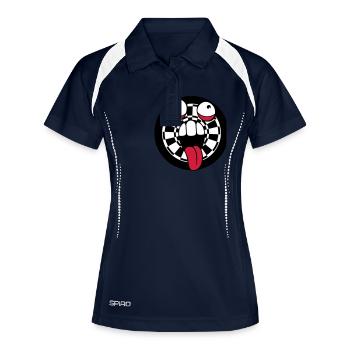 play darts club arrow target crazy g - Women's Polo breathable - navy/white - Front