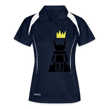 Majesty King - Women's Polo breathable - navy/white - Front
