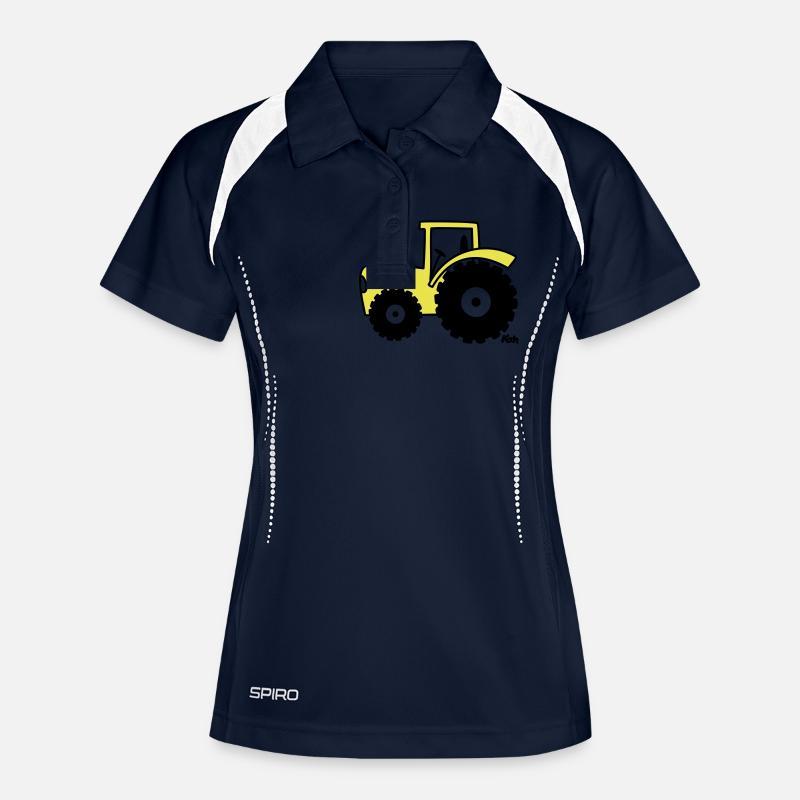 (c) - Women's Polo breathable - navy/white