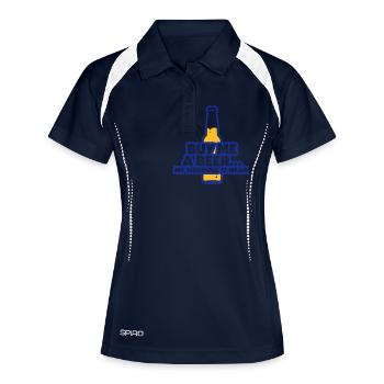 Kauf mir ein Bier. Ich heirate! - Frauen Polo atmungsaktiv - Navy/Weiß - Vorne