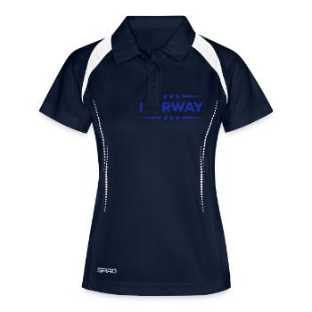 Norvège - Polo respirant Femme - marine/blanc - Devant