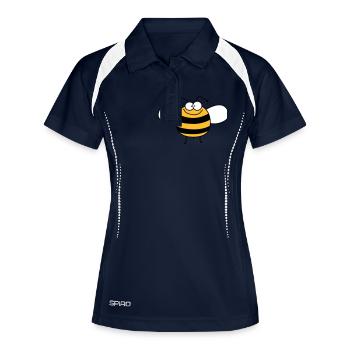 Funny Sweet Baby Bee / Bumble - Women's Polo breathable - navy/white - Front
