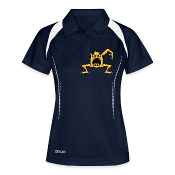 monster - Polo respirant Femme - marine/blanc - Devant
