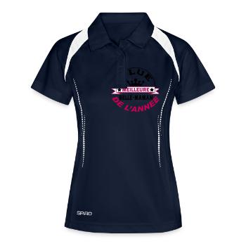 Zur besten BEAUTIFUL MOM des Jahres gewählt - Frauen Polo atmungsaktiv - Navy/Weiß - Vorne