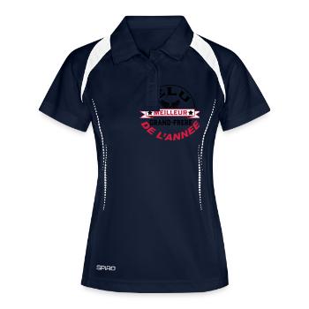 Elu meilleur GRAND FRERE de l'année - Polo respirant Femme - marine/blanc - Devant