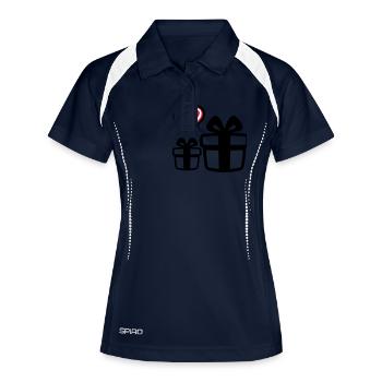 Cadeaux - Polo respirant Femme - marine/blanc - Devant