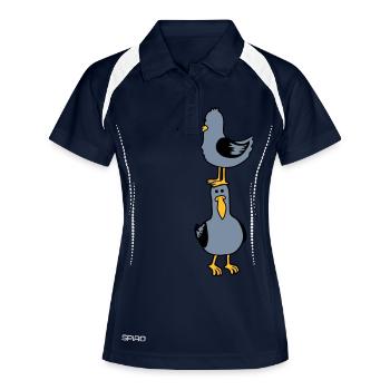 Seagulls Team 2 Amis - Polo respirant Femme - marine/blanc - Devant