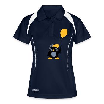 Balloon cool penguin cap - Women's Polo breathable - navy/white - Front