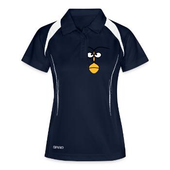 Face Tribal - Polo respirant Femme - marine/blanc - Devant
