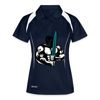 spartaner_002 - Polo respirant Femme - marine/blanc - Devant