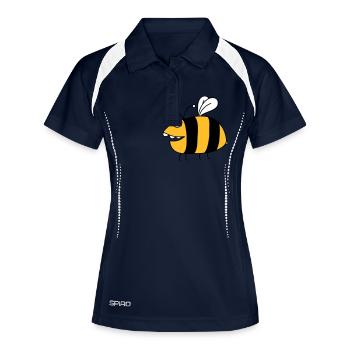 Fun thick bee - Women's Polo breathable - navy/white - Front