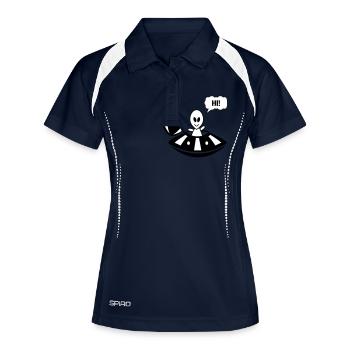 Alien ufo hi - Women's Polo breathable - navy/white - Front