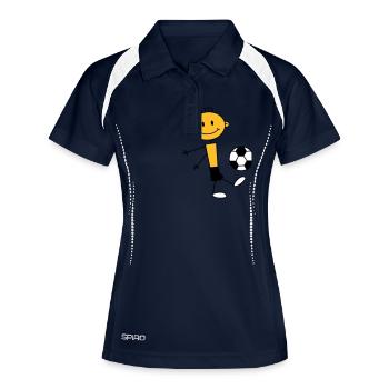 soccer_boy - Women's Polo breathable - navy/white - Front