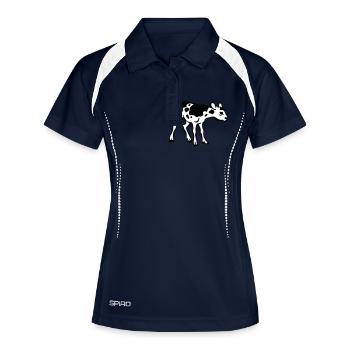 Calf - Women's Polo breathable - navy/white - Front