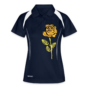 Yellow Rose - Women's Polo breathable - navy/white - Front