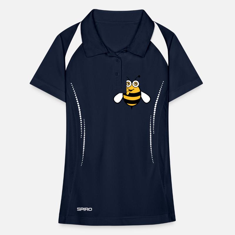 Drôle de doux funny Bee Polo respirant Femme