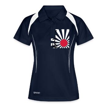 Karate do - Polo respirant Femme - marine/blanc - Devant
