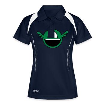 Funny alien borgne - Polo respirant Femme - marine/blanc - Devant