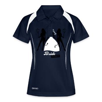JGA - Bride security - Bride - Team - Teufel 2C - Women's Polo breathable - navy/white - Front