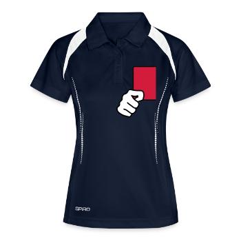 rote_karte__f3 - Women's Polo breathable - navy/white - Front