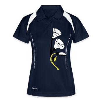 Flower - Women's Polo breathable - navy/white - Front
