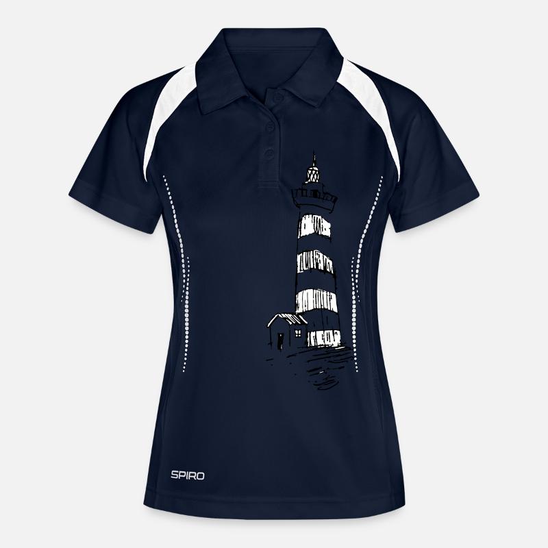 Lighthouse on the hill - Women's Polo breathable - navy/white