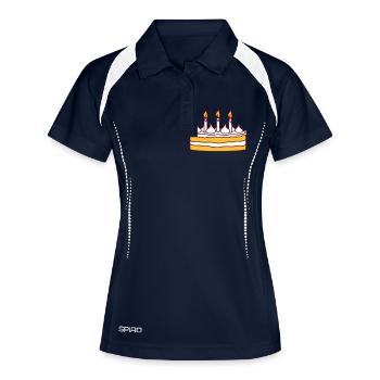 Birthday Cake - Polo respirant Femme - marine/blanc - Devant