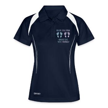 gender reveal party - Women's Polo breathable - navy/white - Front