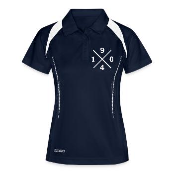 1904 Gelsenkirchen Ruhrpott Fußball für echte Fans - Frauen Polo atmungsaktiv - Navy/Weiß - Vorne