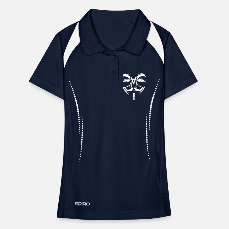Anonymous Design Face with A Women's Polo breathable