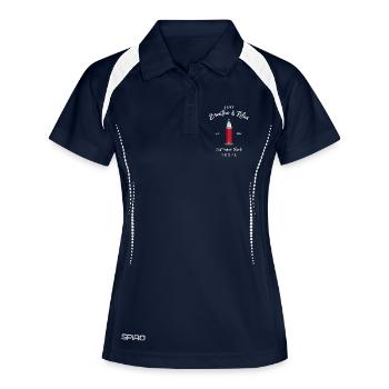 Texel, Relax Lighthouse Eierland, Netherlands - Women's Polo breathable - navy/white - Front